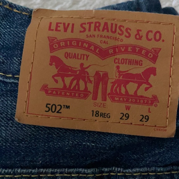 Levi’s Boys 502 Distressed Jeans 18 Reg 29W 29L - Picture 6 of 8